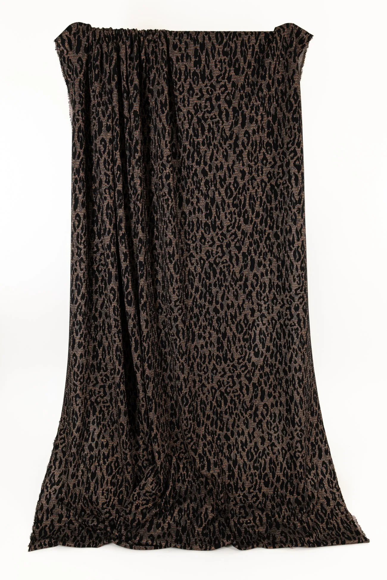 Copper Leopard Jacquard Knit