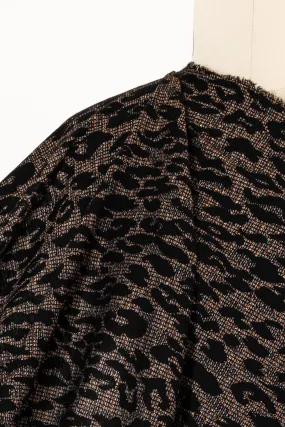 Copper Leopard Jacquard Knit