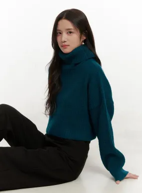 Cozy Chic Crop Turtle Neck Sweater  ON429