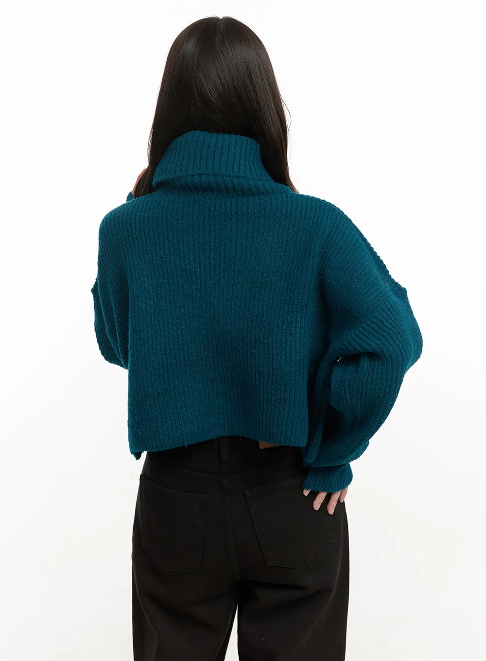 Cozy Chic Crop Turtle Neck Sweater  ON429