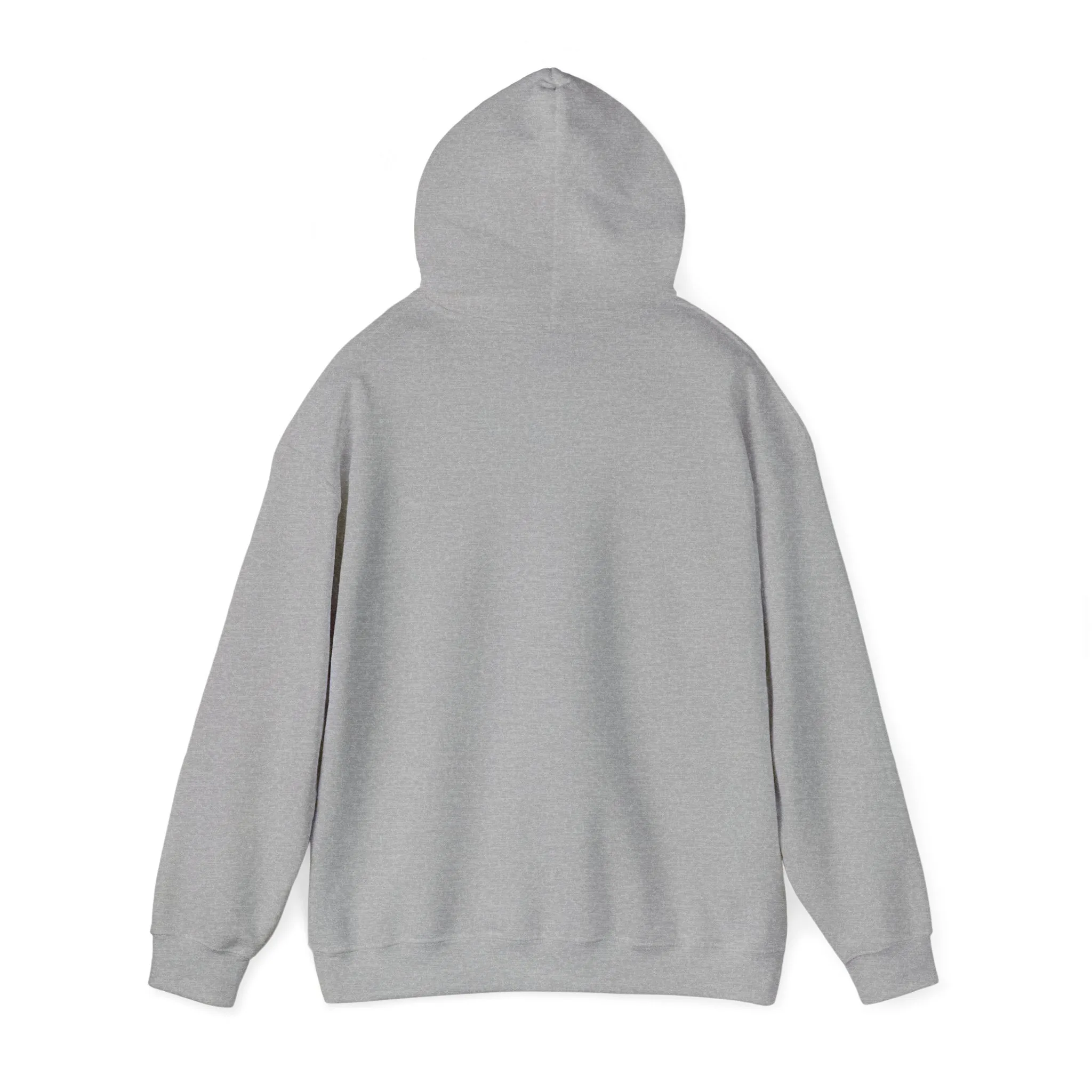 Cozy Grey Hooded Sweatshirt with Floral SHRUB Design