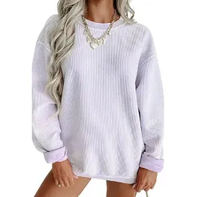 Cozy Versatile Women's Knitted Loose Sweatshirt