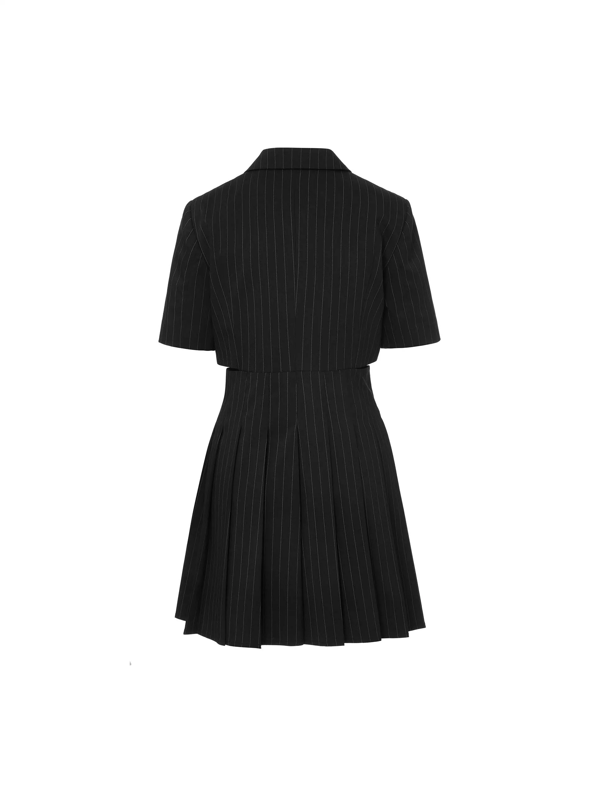 Cutout waist Pleated Dress