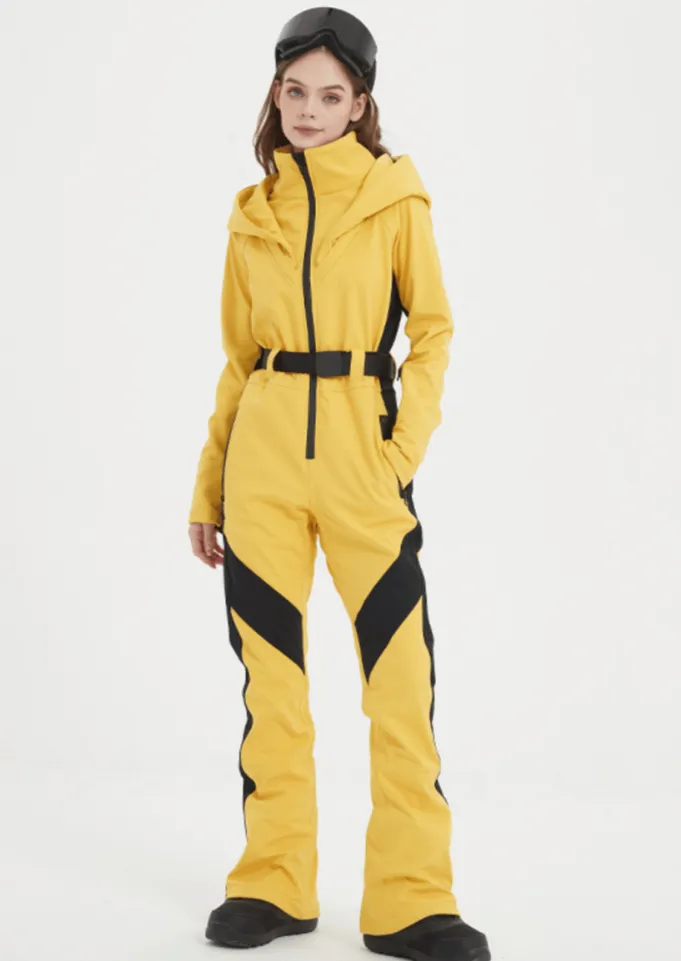 Doorek Women Slim Fit One Piece Ski Snowboard Jumpsuit