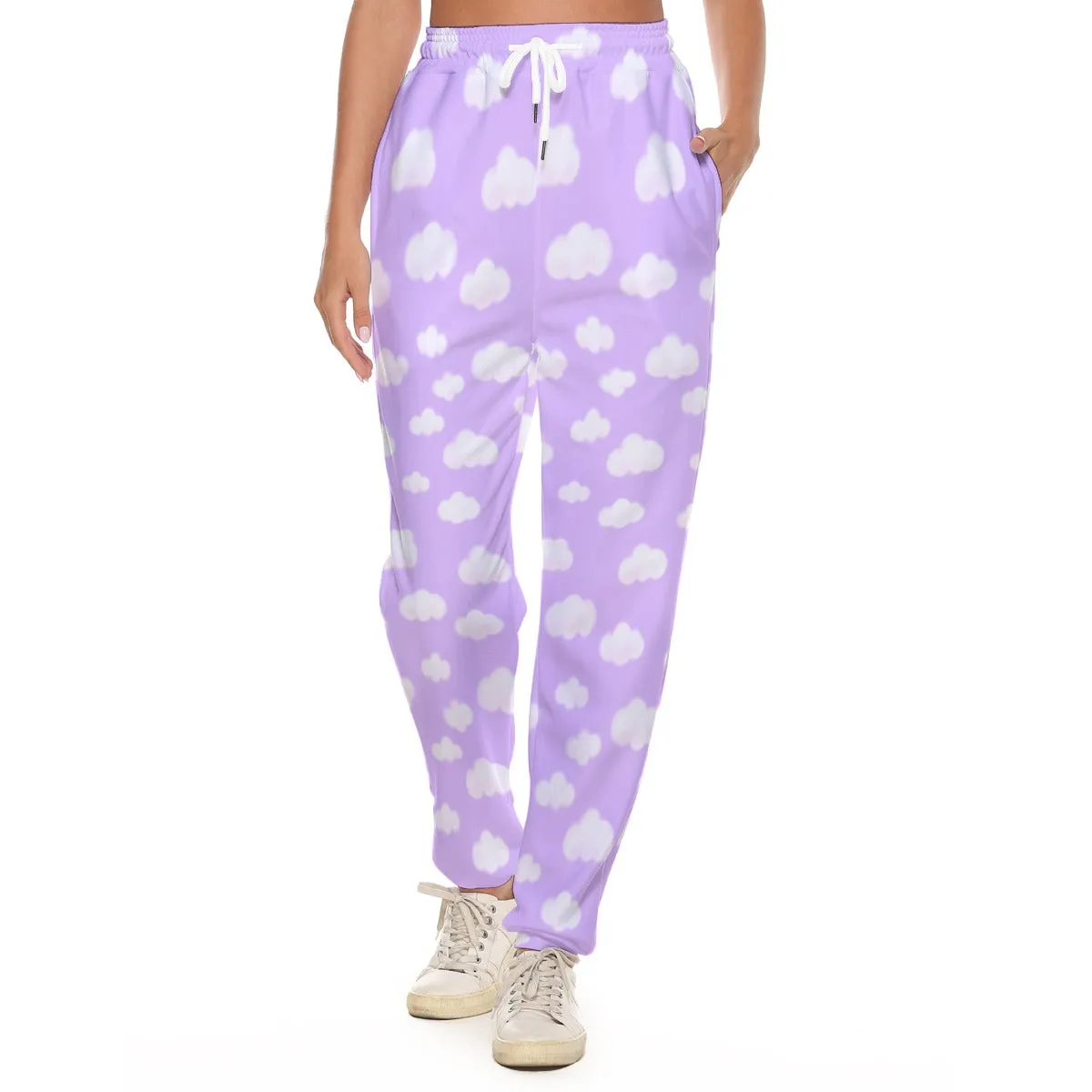 Dreamy Clouds Women's Sweatpants (Lilac)