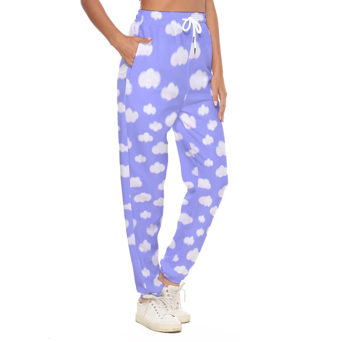 Dreamy Clouds Women's Sweatpants (Periwinkle)