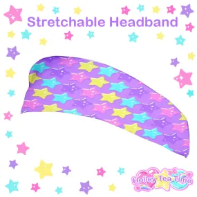 Electric Star Wave Purple Stretchable Headband