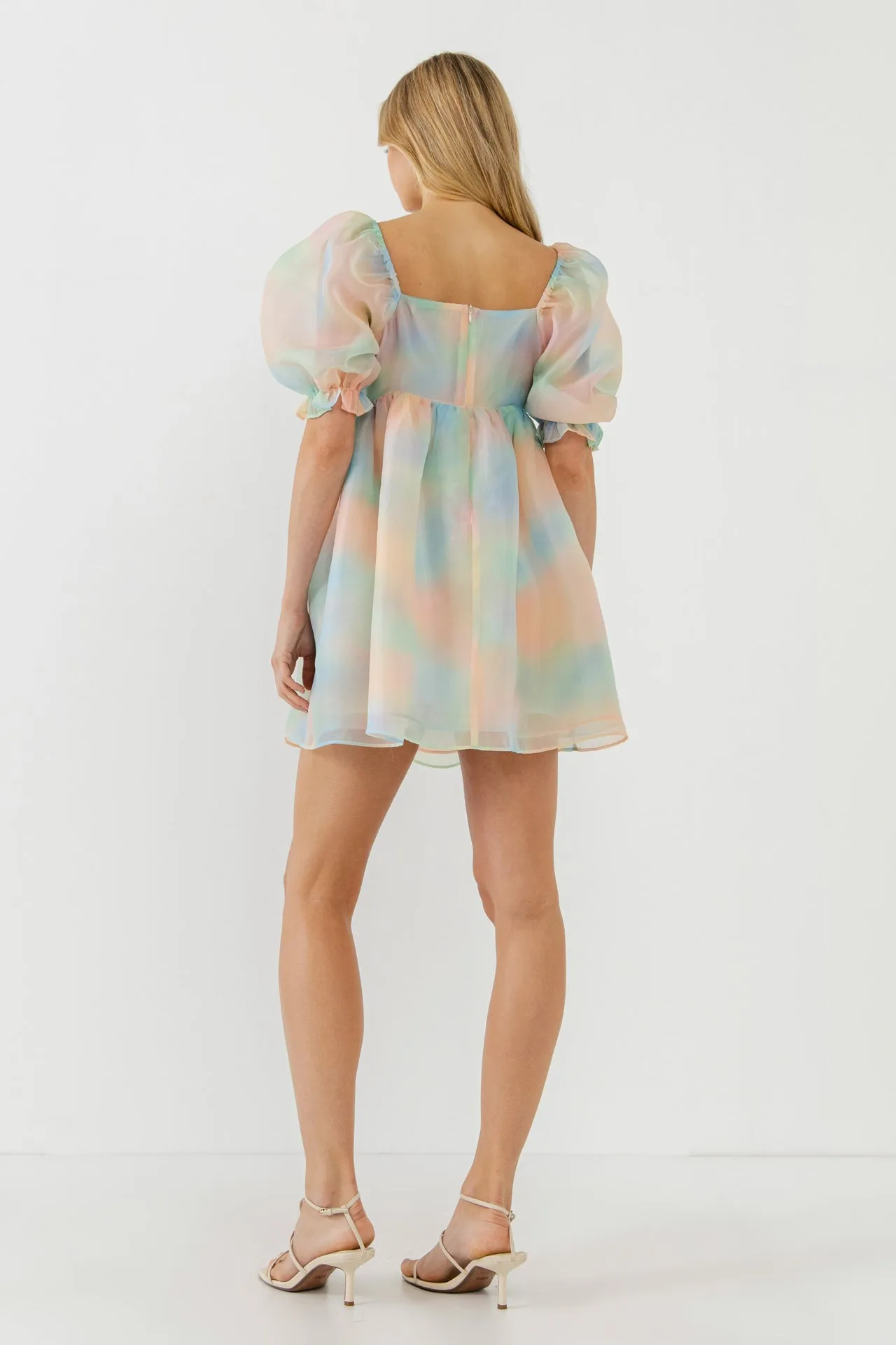 Endless Rose - Ombre Puff Mini Dress