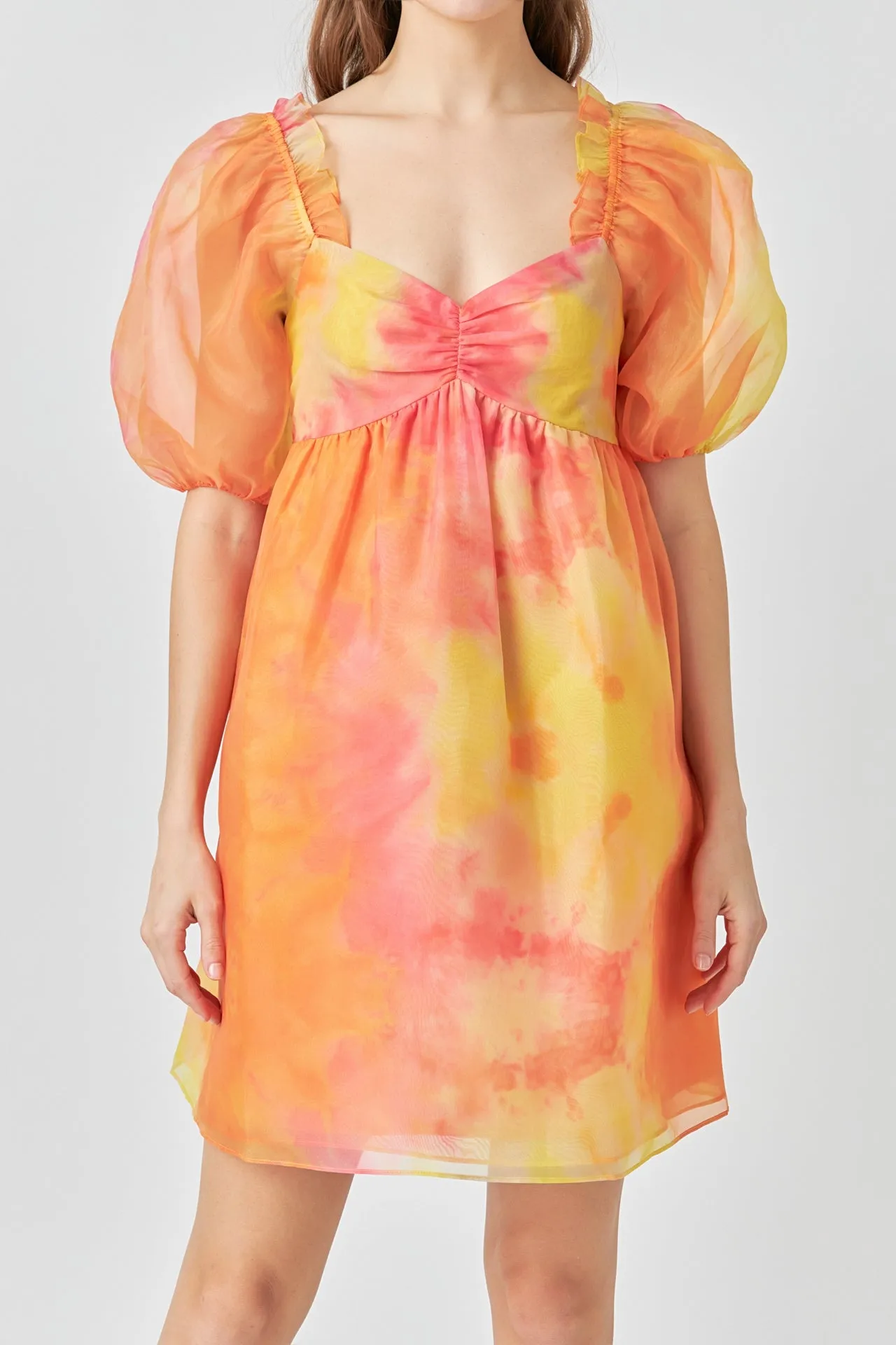 Endless Rose - Organza Tie-dye Babydoll Dress