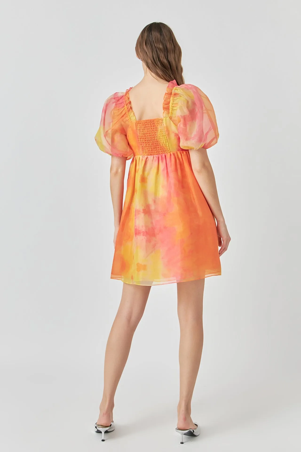 Endless Rose - Organza Tie-dye Babydoll Dress