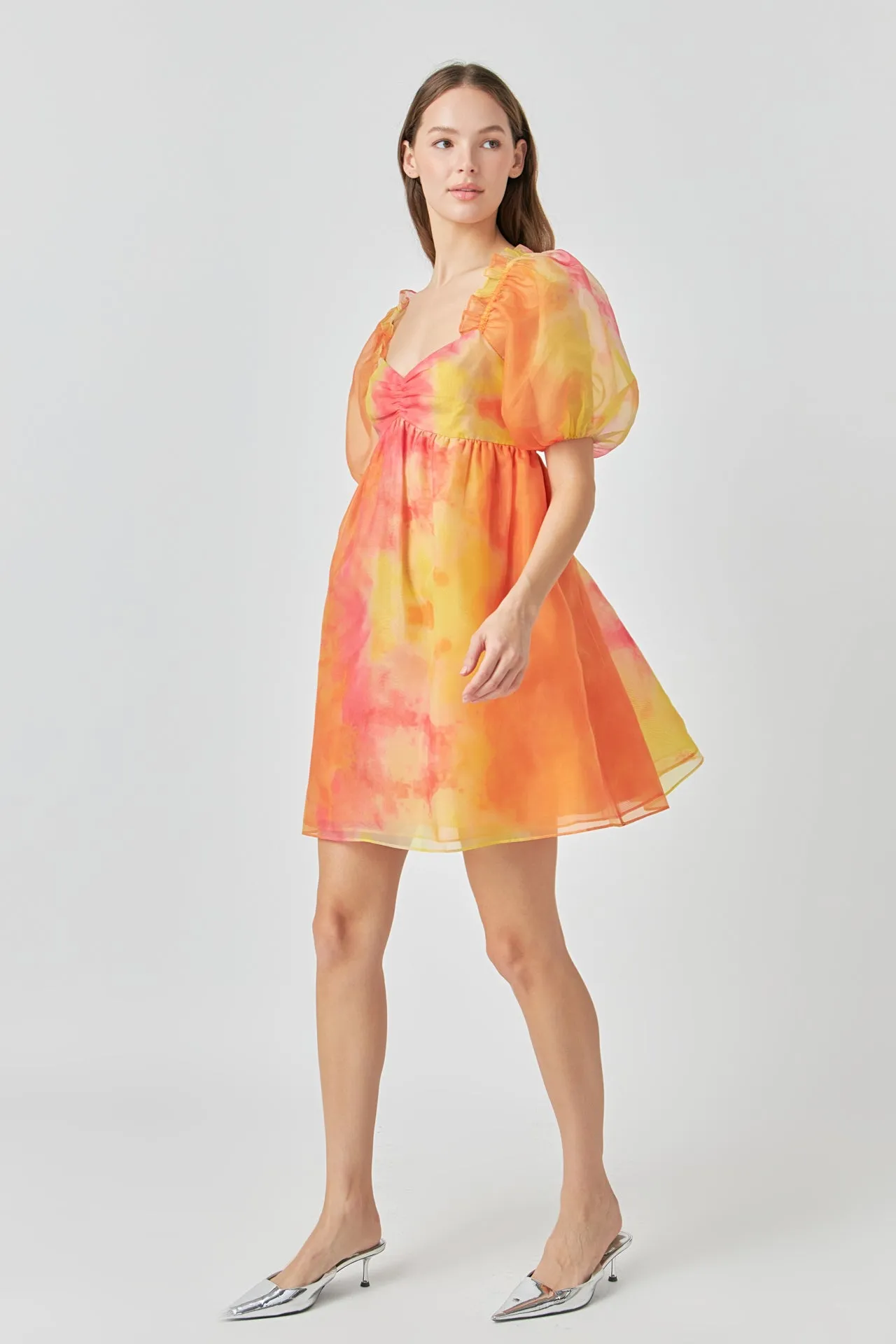 Endless Rose - Organza Tie-dye Babydoll Dress