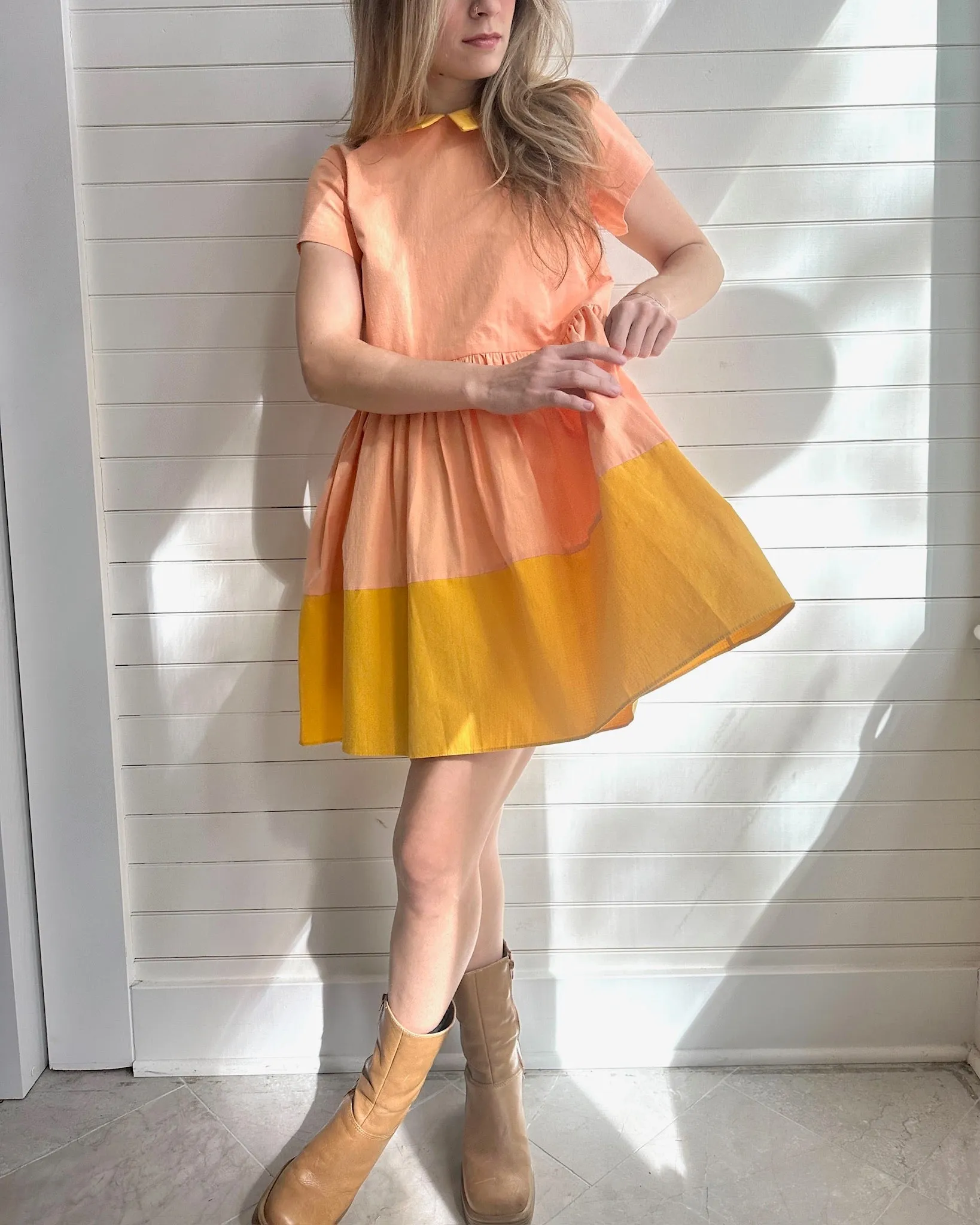 Eva Dress- Peach Sorbet