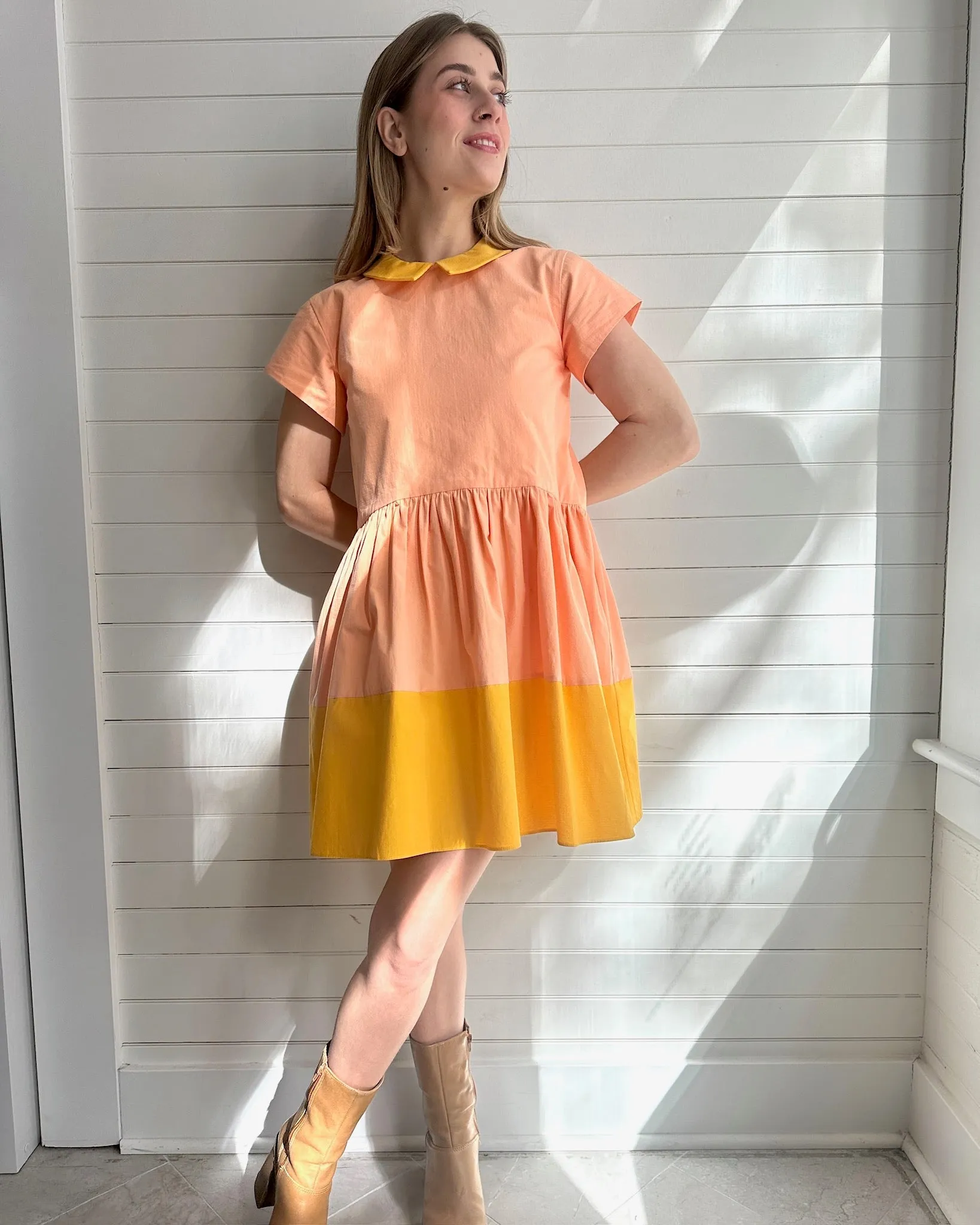 Eva Dress- Peach Sorbet