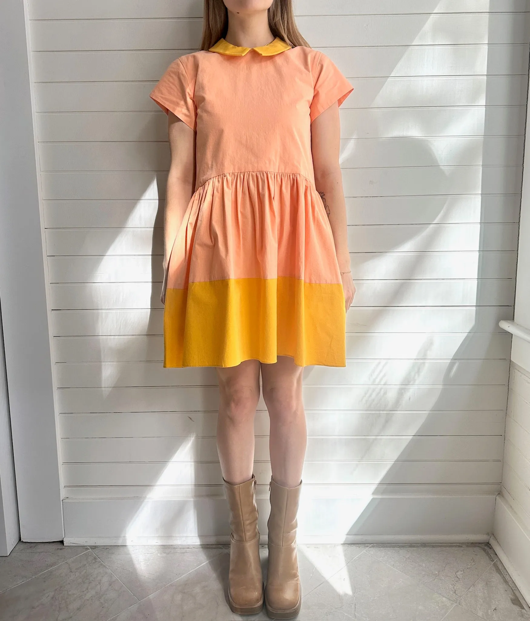 Eva Dress- Peach Sorbet