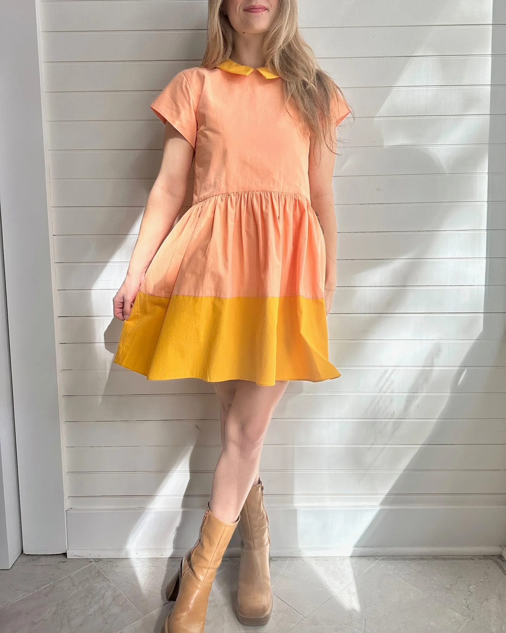 Eva Dress- Peach Sorbet