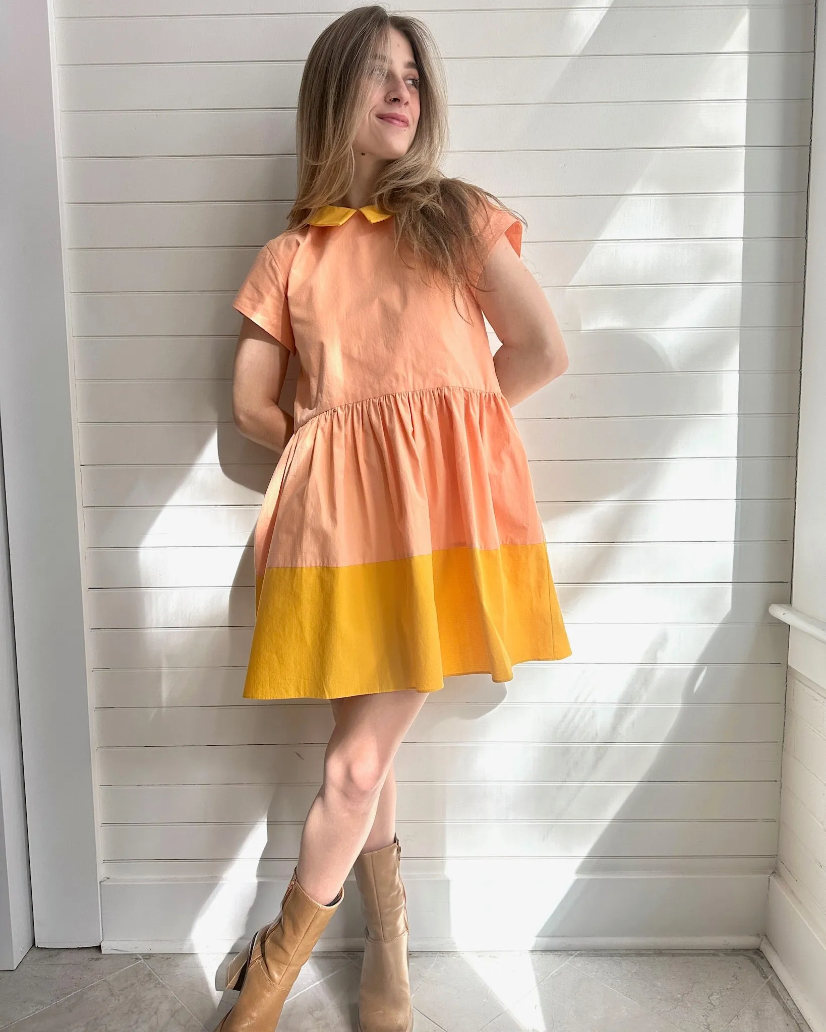 Eva Dress- Peach Sorbet