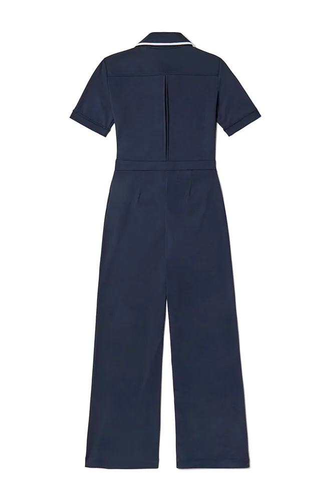 Flared Zip Up Jumpsuit