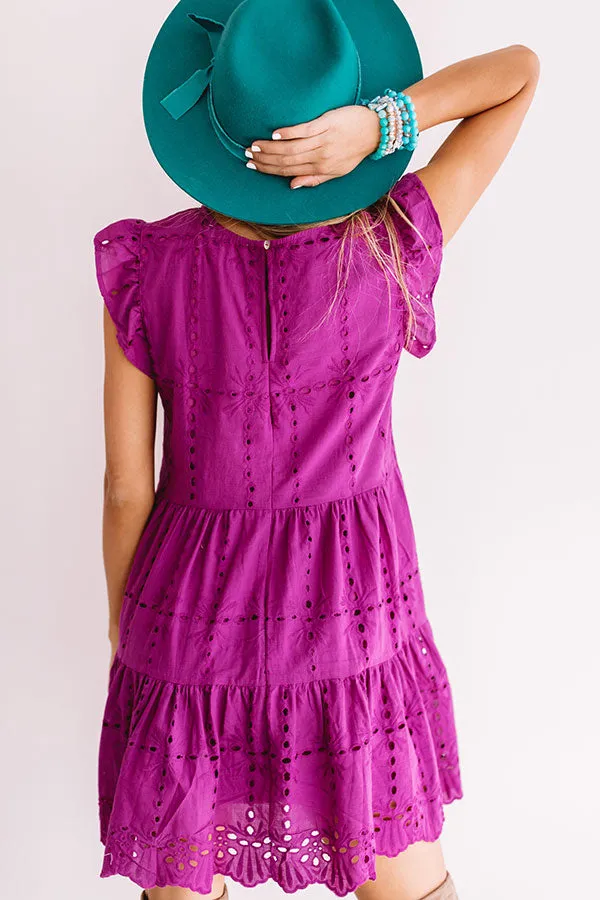 Florence Views Eyelet Dress in Orchid