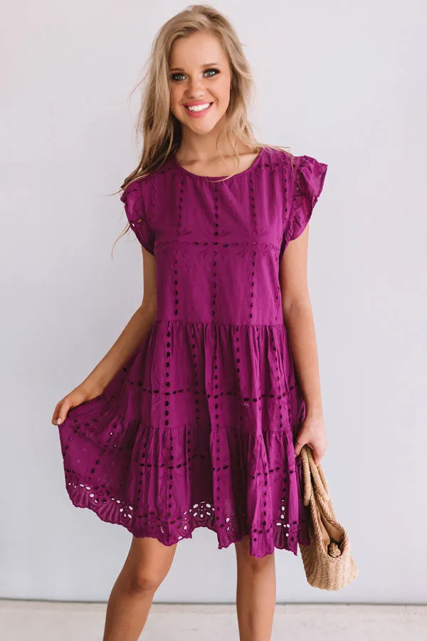 Florence Views Eyelet Dress in Orchid