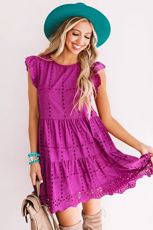 Florence Views Eyelet Dress in Orchid