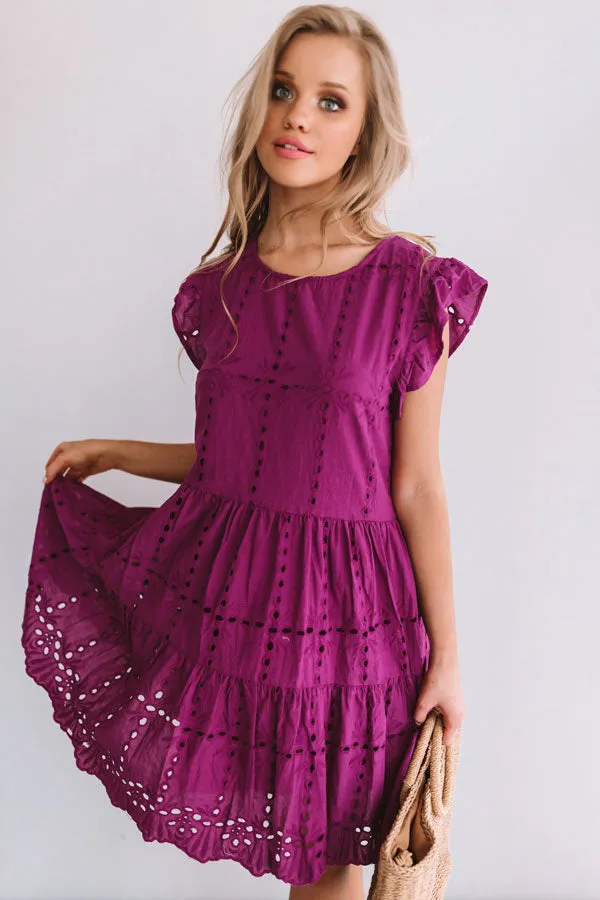 Florence Views Eyelet Dress in Orchid