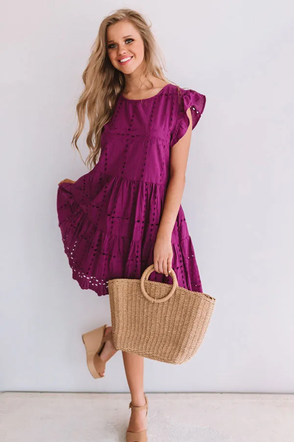 Florence Views Eyelet Dress in Orchid