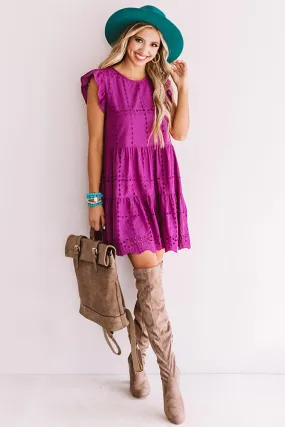 Florence Views Eyelet Dress in Orchid