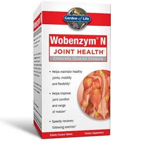 Garden of Life Joint Supplement Wobenzym 800 Tablets