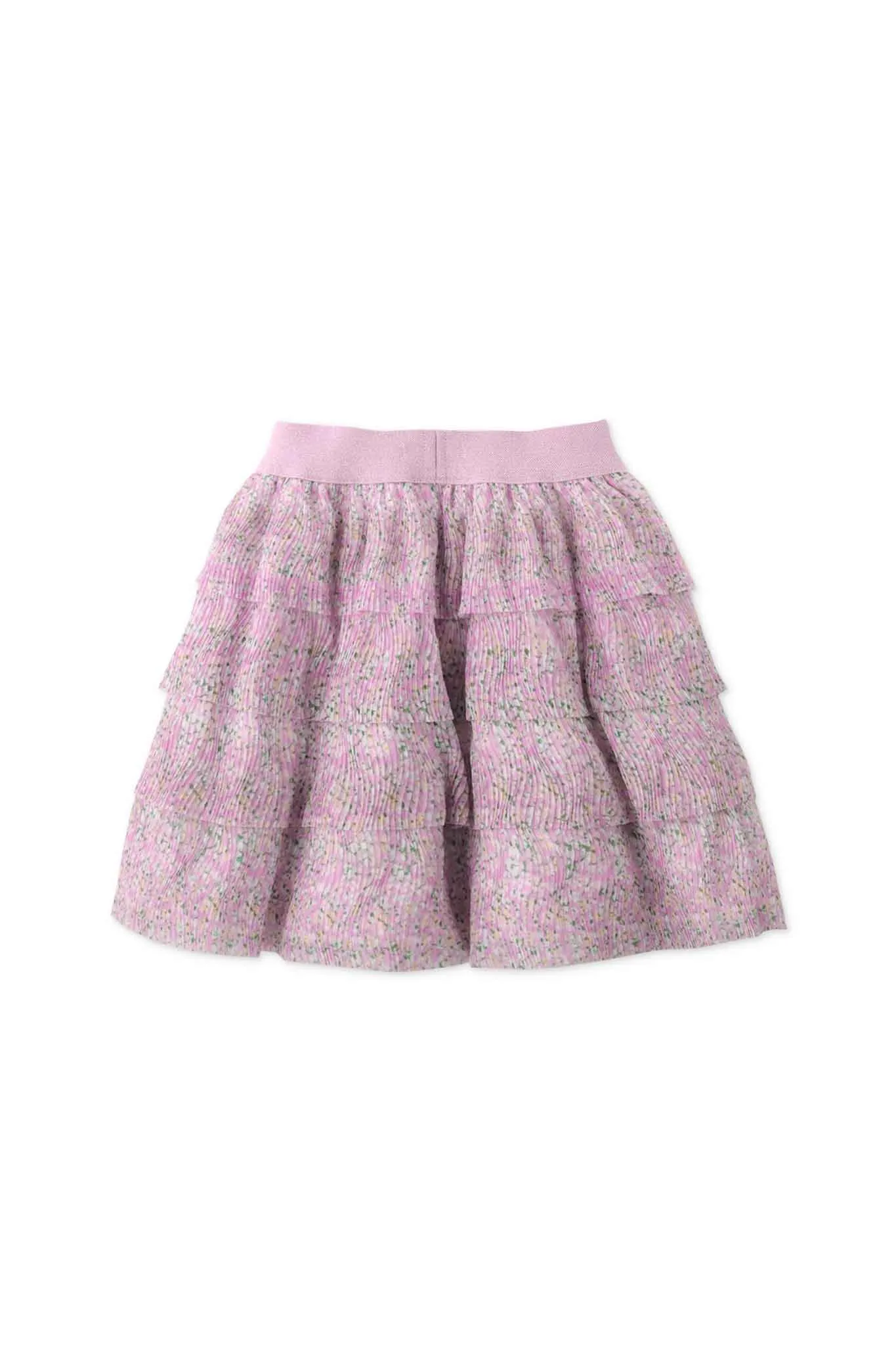 Gingersnaps Printed Electric Pleated Tiered Skirt