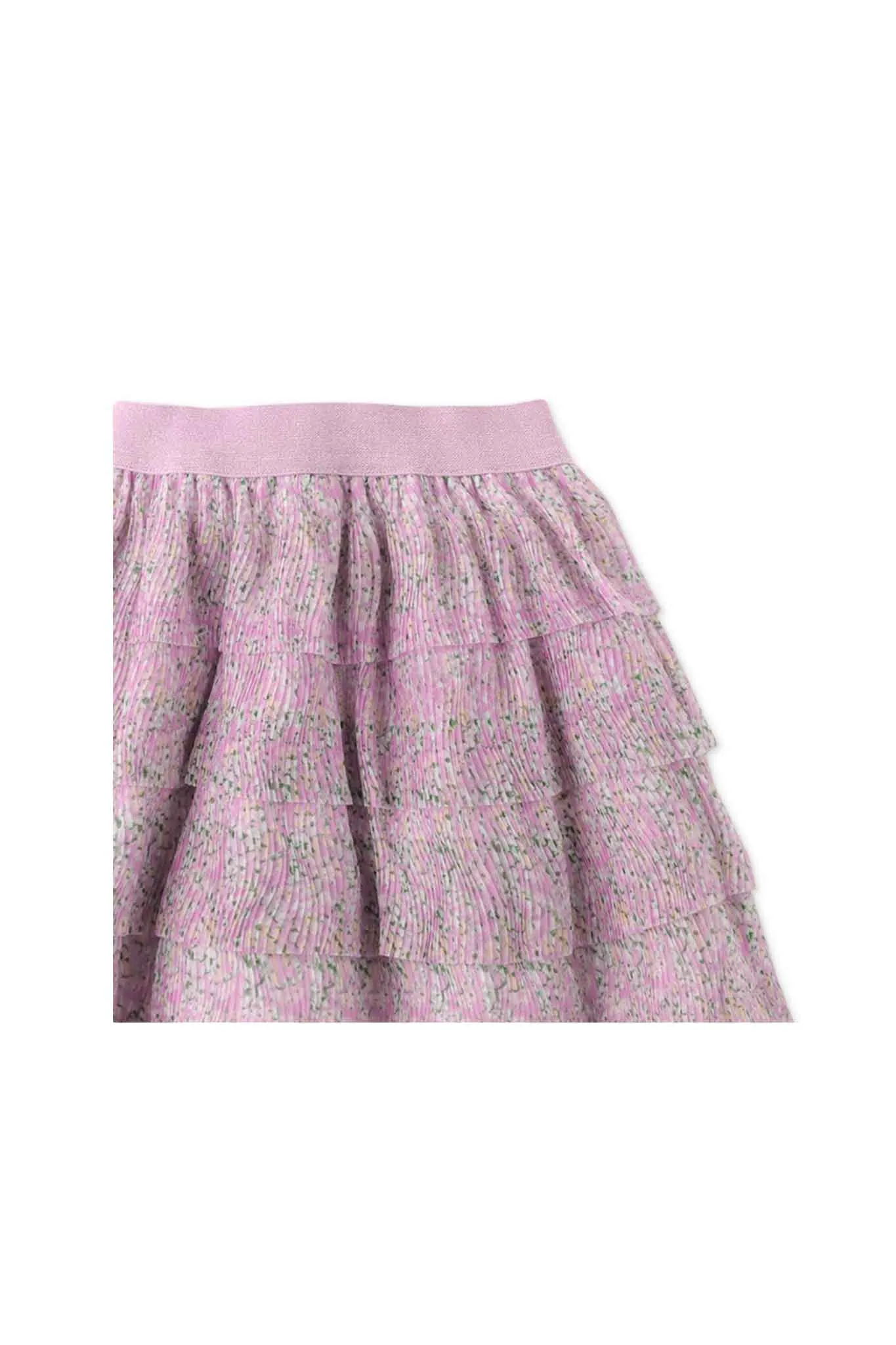 Gingersnaps Printed Electric Pleated Tiered Skirt