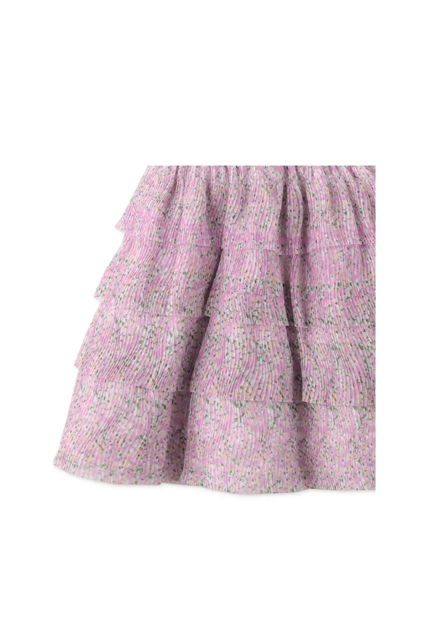 Gingersnaps Printed Electric Pleated Tiered Skirt