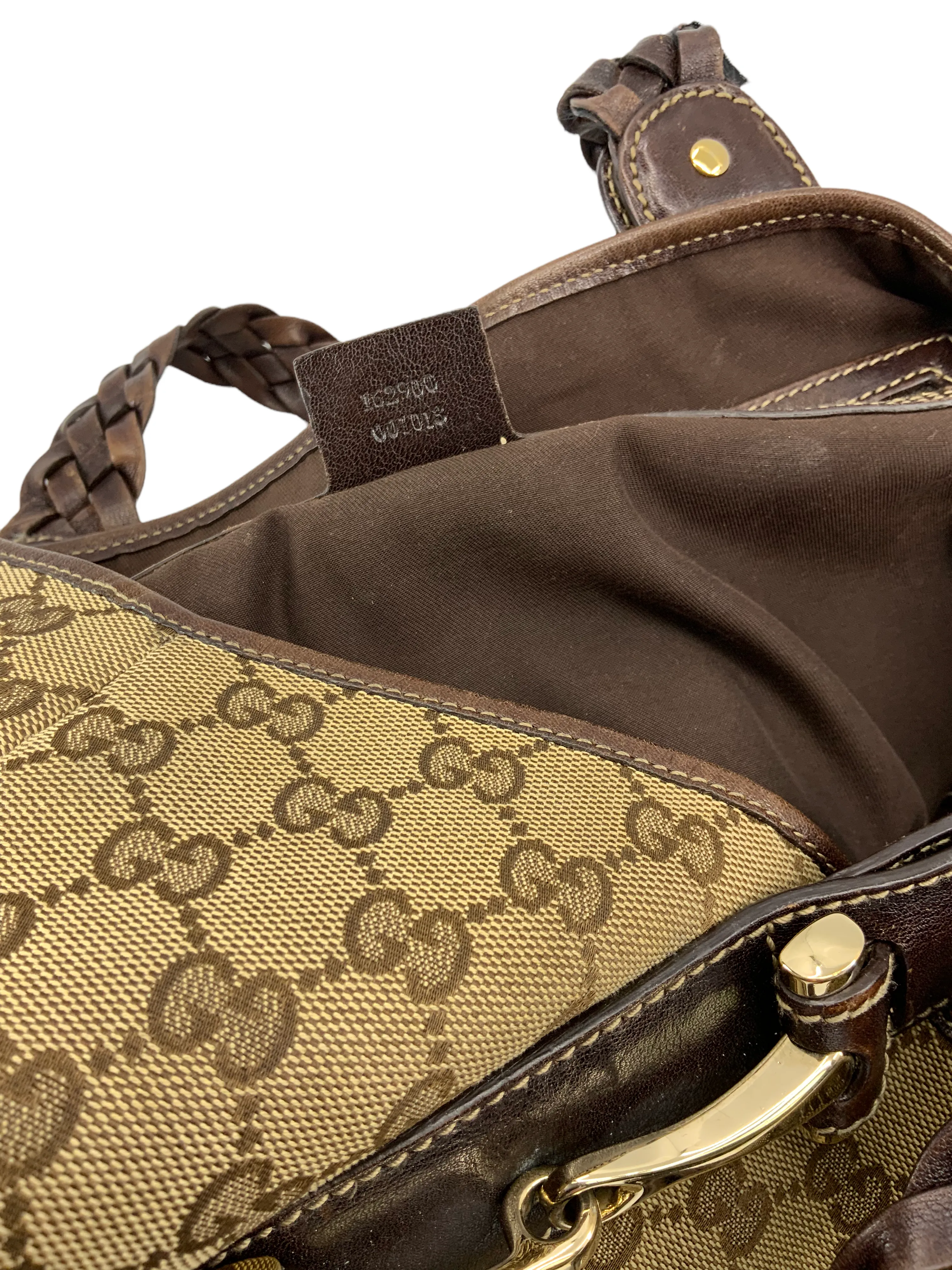 GUCCI Monogram Canvas Pelham Hobo