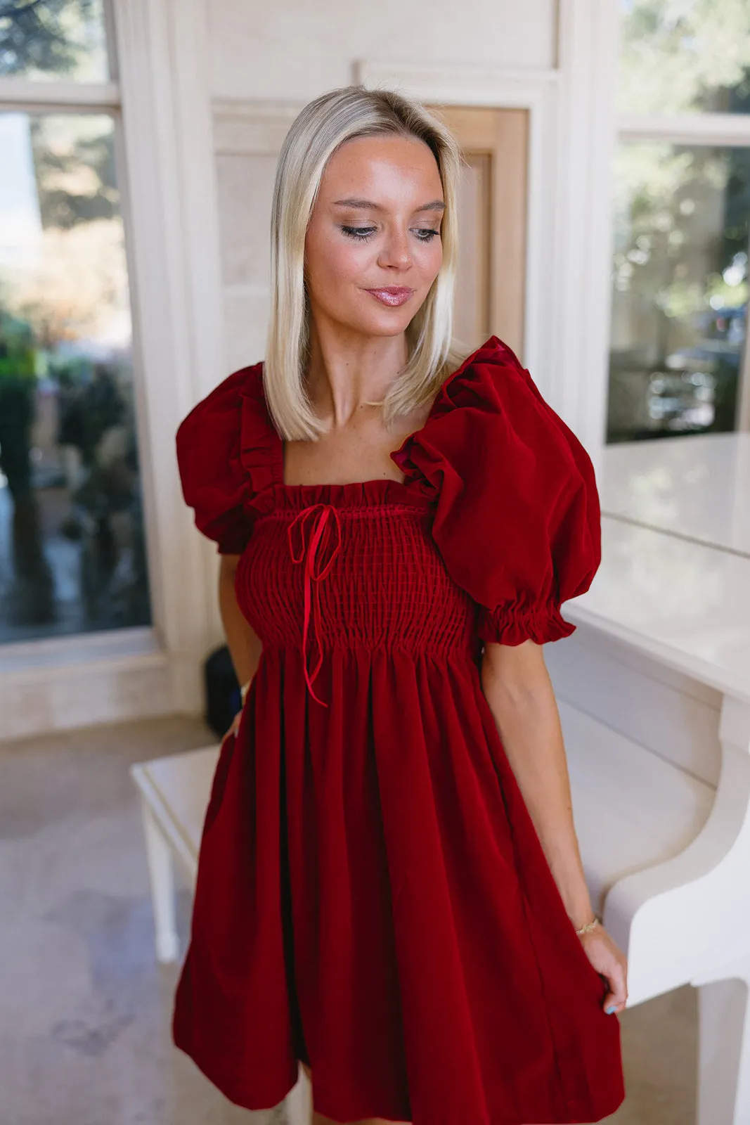 Hadlee Mini Dress - Red