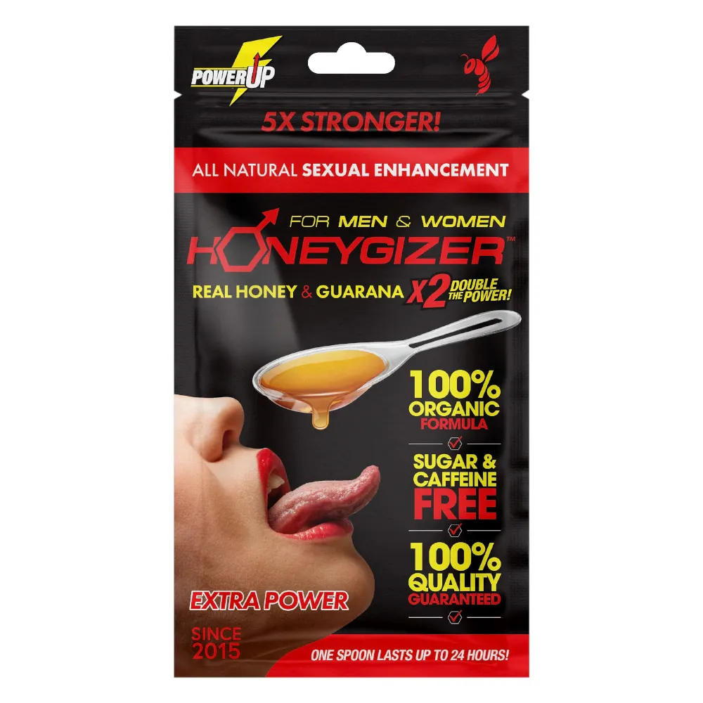 HONEYGIZER Male Sexual Enhancement- Real Honey & Guarana (24 Spoons)