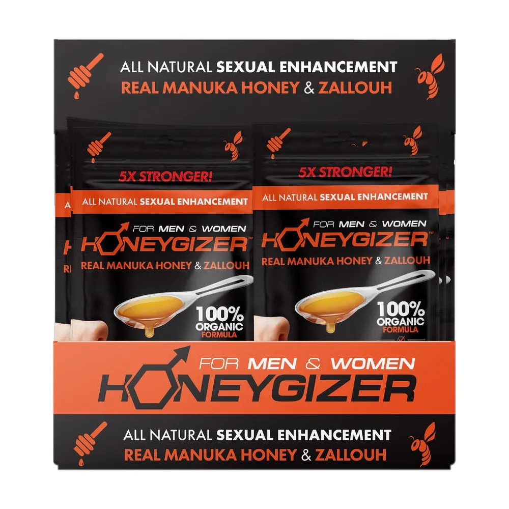 HONEYGIZER Male Sexual Enhancement- Real Manuka Honey & Zallouh (24 Spoons)