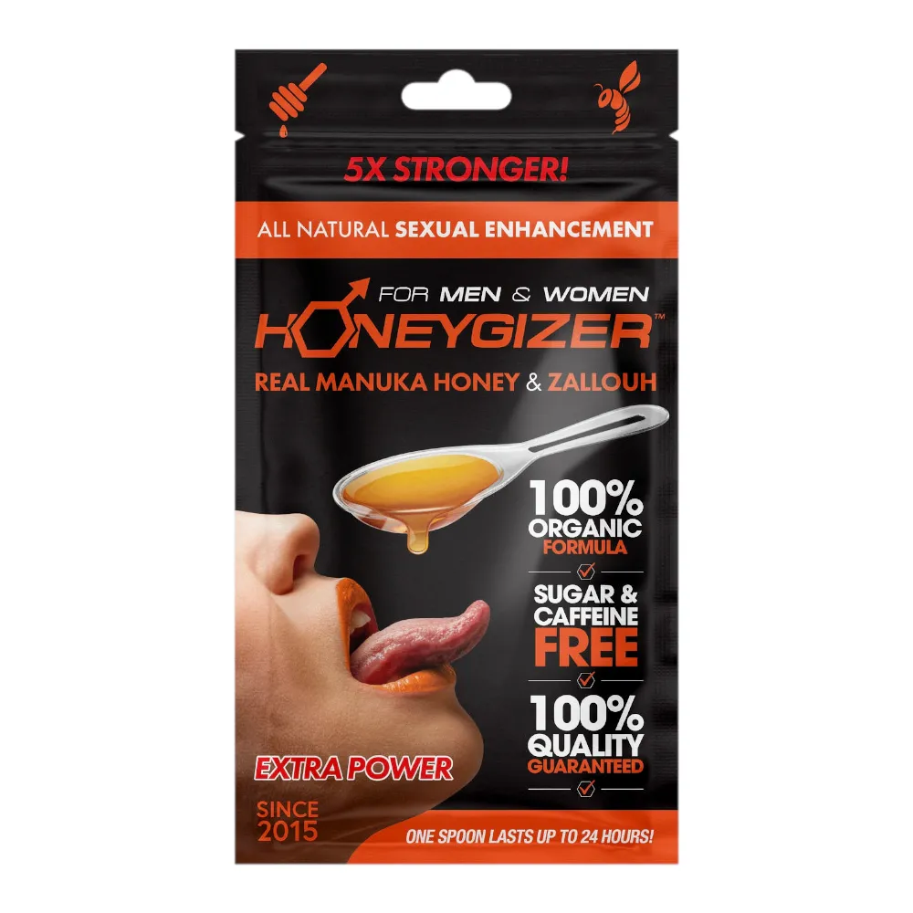 HONEYGIZER Male Sexual Enhancement- Real Manuka Honey & Zallouh (24 Spoons)