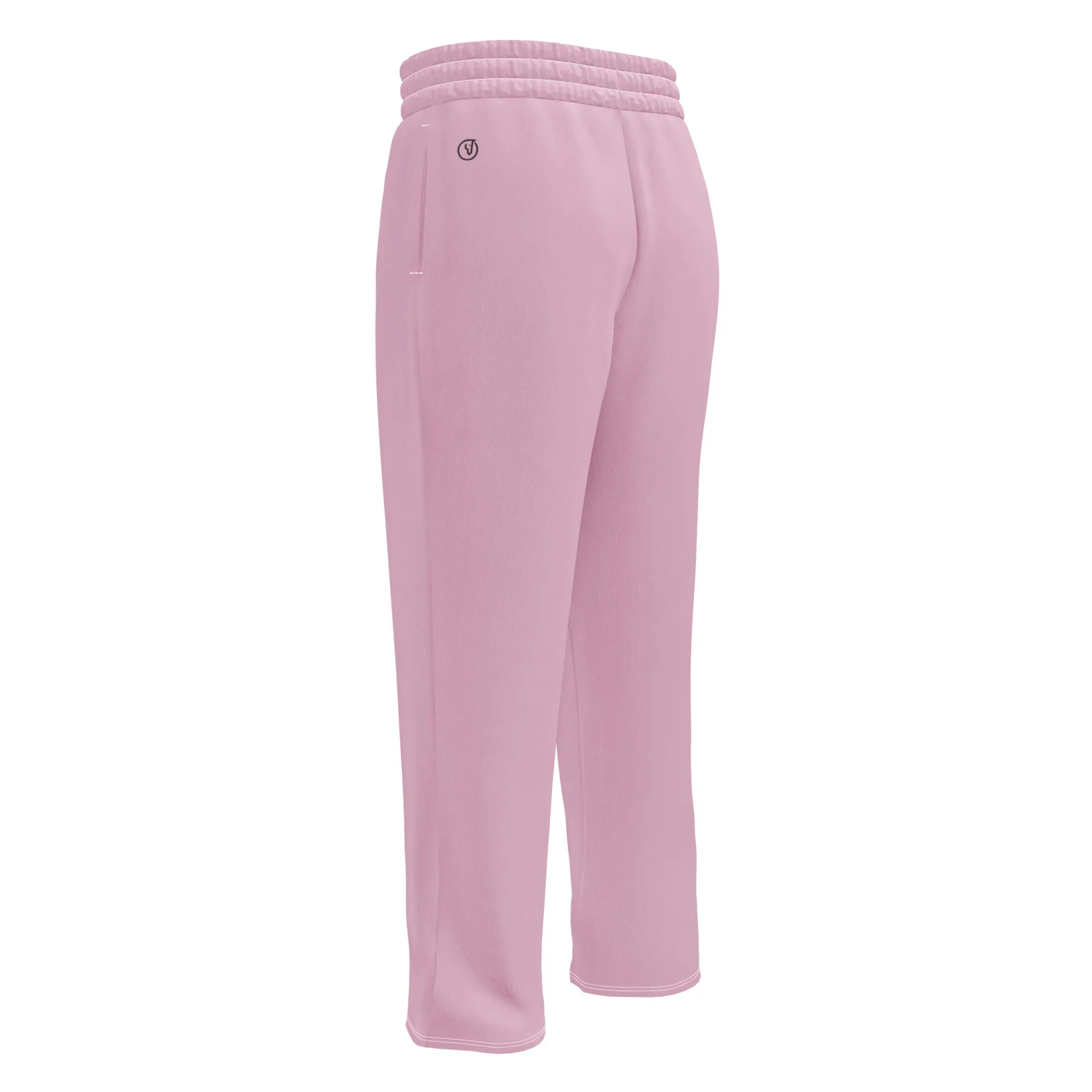 Humble Sportswear™  Pastel Pink Wide-leg Joggers