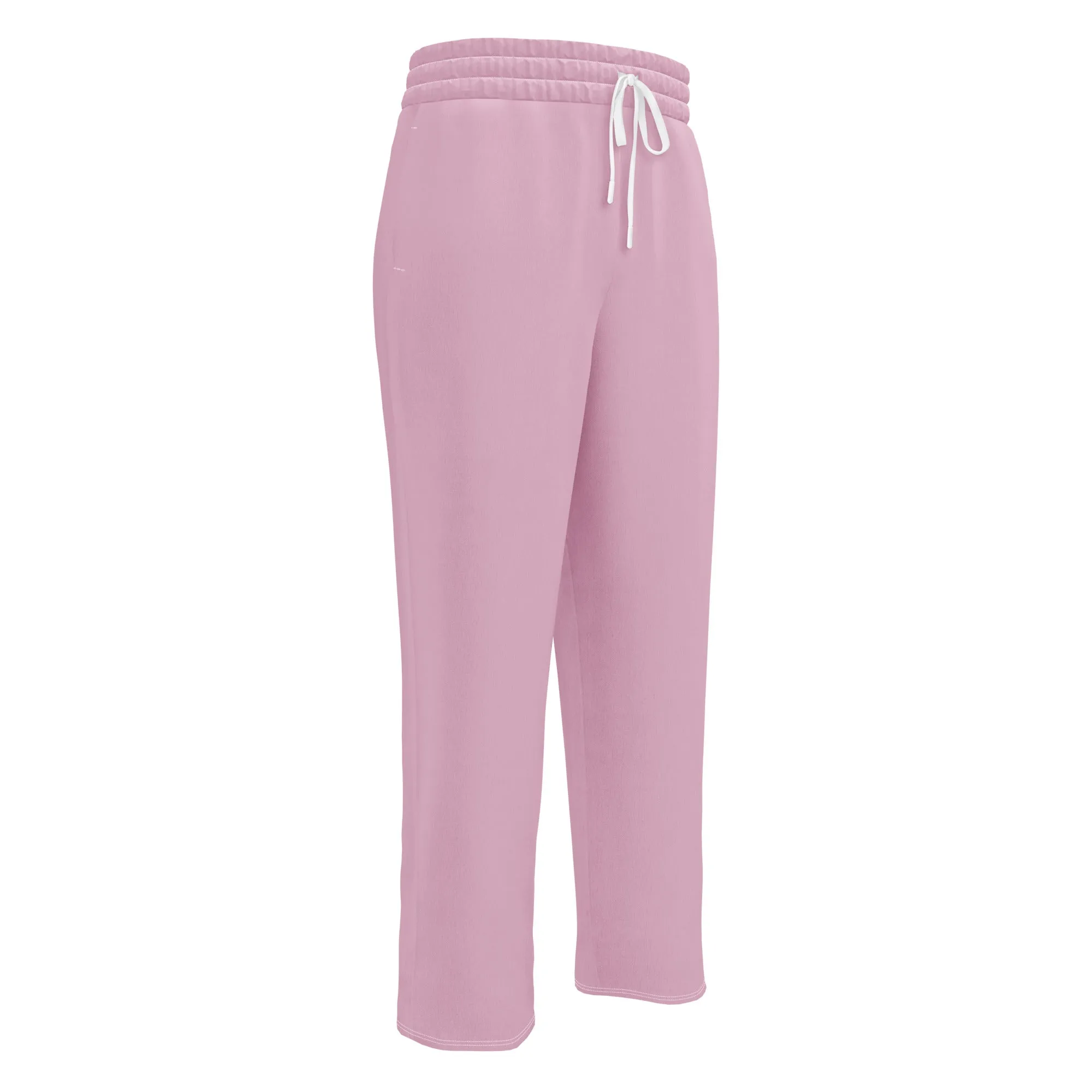 Humble Sportswear™  Pastel Pink Wide-leg Joggers