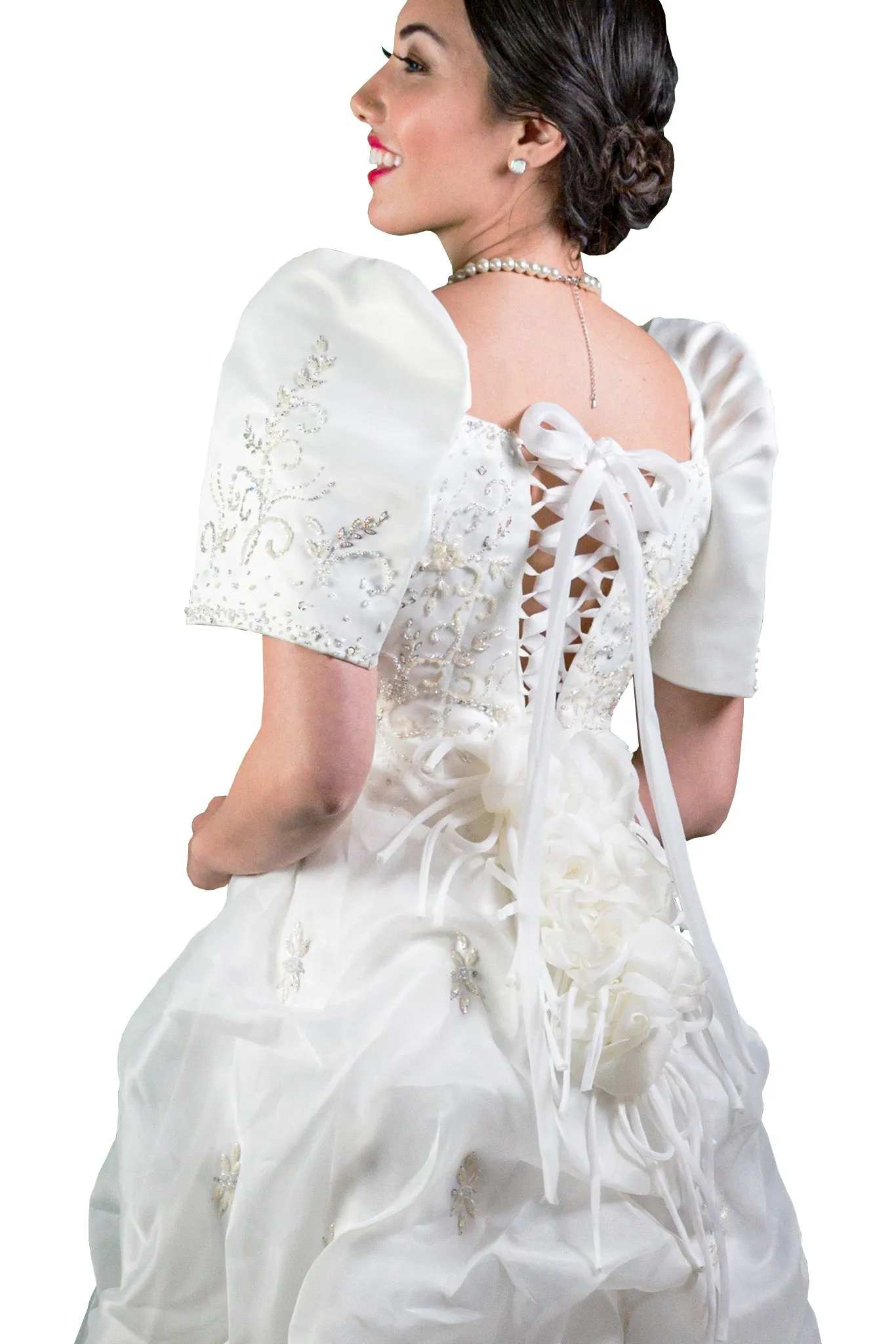 ID01 - CUSTOM ORDER - Bridal Filipiniana Cloud Gown