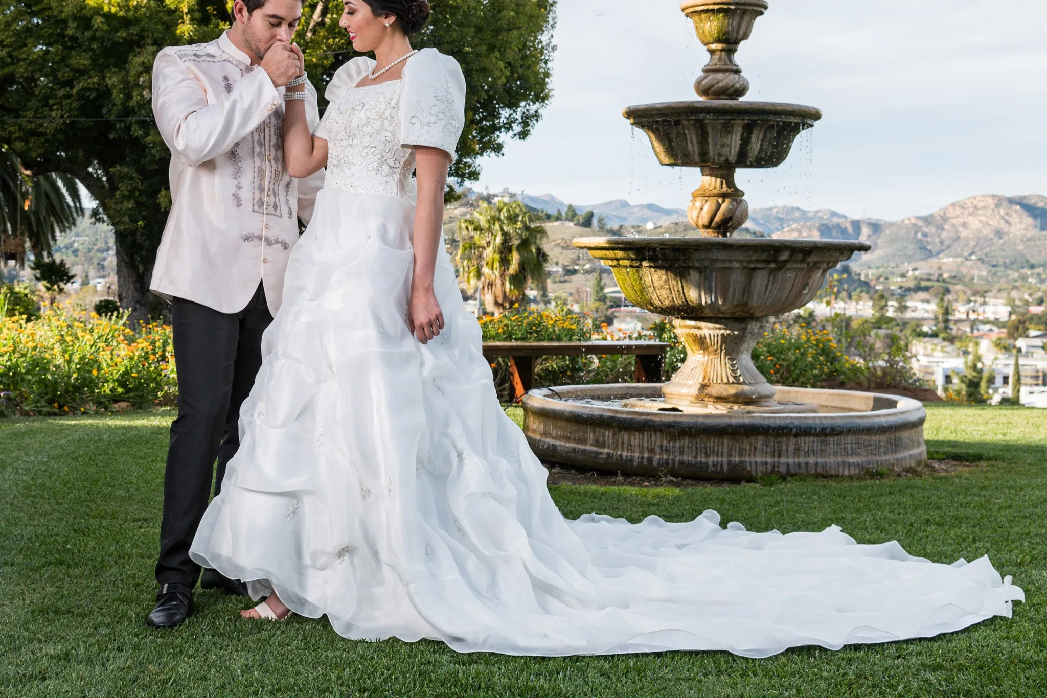 ID01 - CUSTOM ORDER - Bridal Filipiniana Cloud Gown