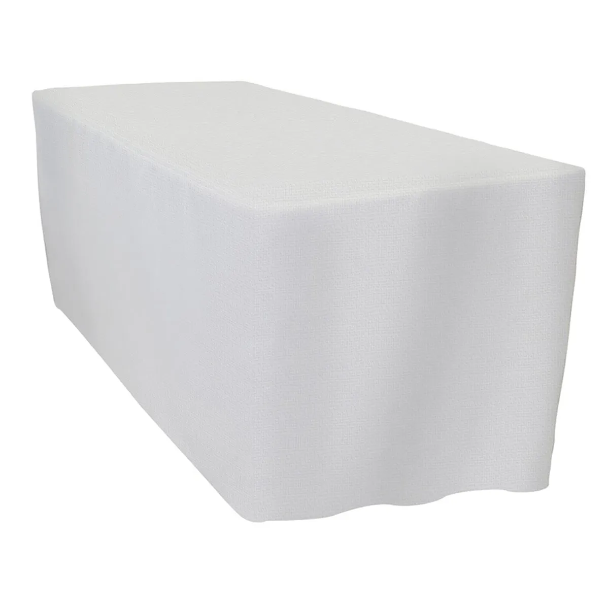 Imitation Burlap (100% Poly) Banquet Fitted Tablecloths - Hospitality Line