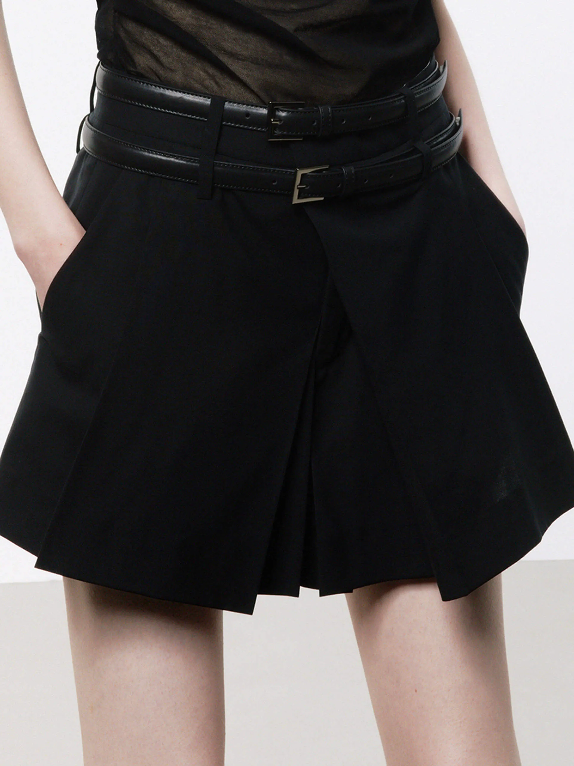 Include Belt Pleated Skort