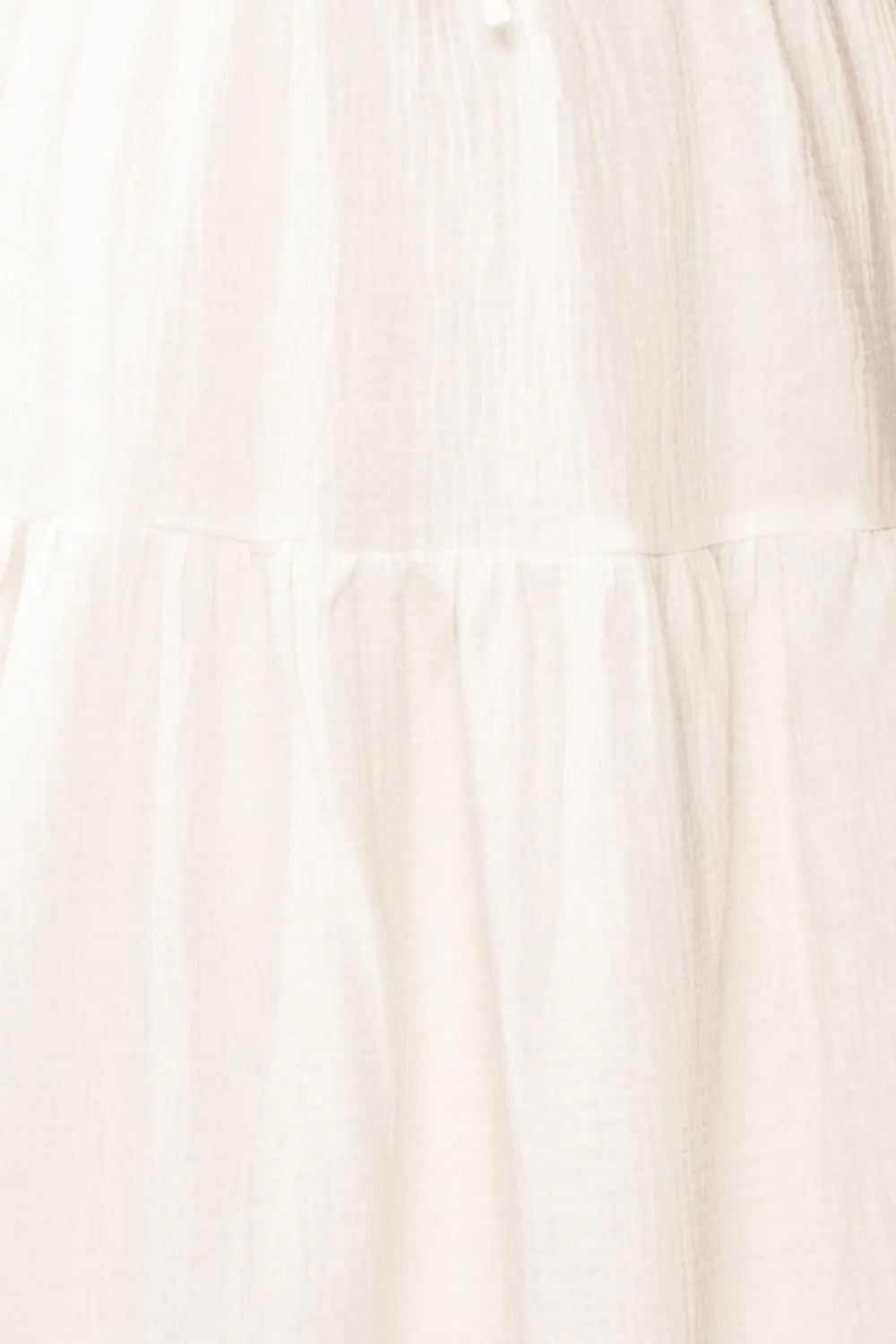 Jenna | Short Tiered White Dress