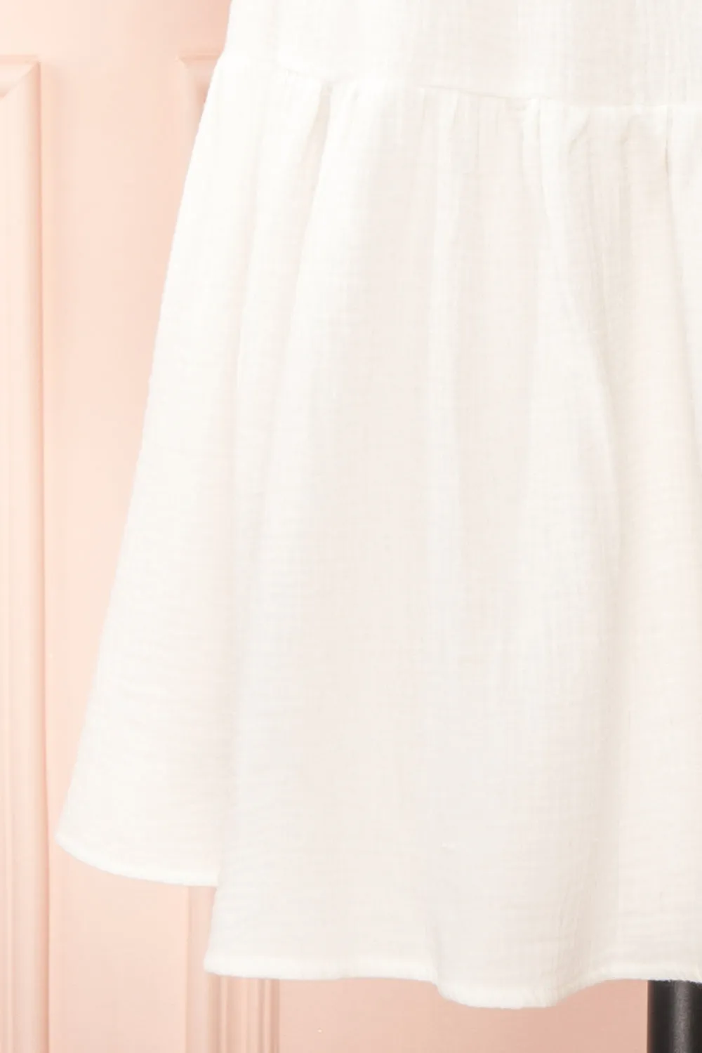 Jenna | Short Tiered White Dress