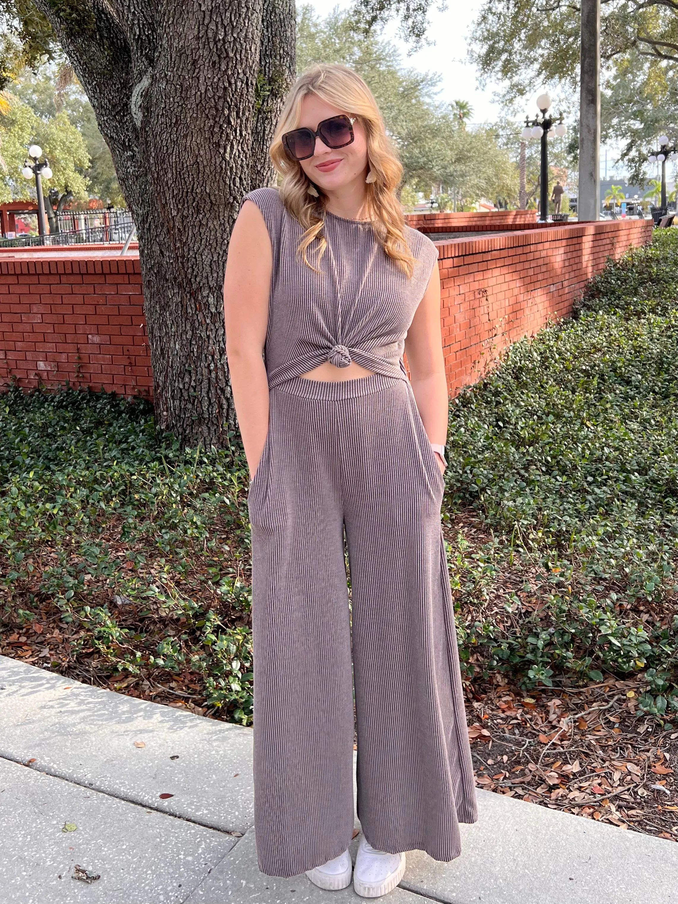 JOSIE JUMPSUIT IN PLUM