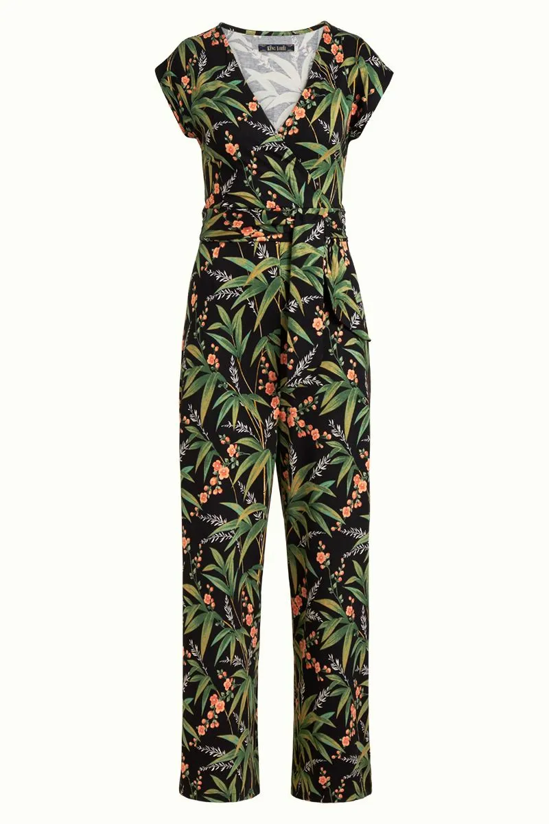 King Louie Lot Cropped Jumpsuit Tahiti Black