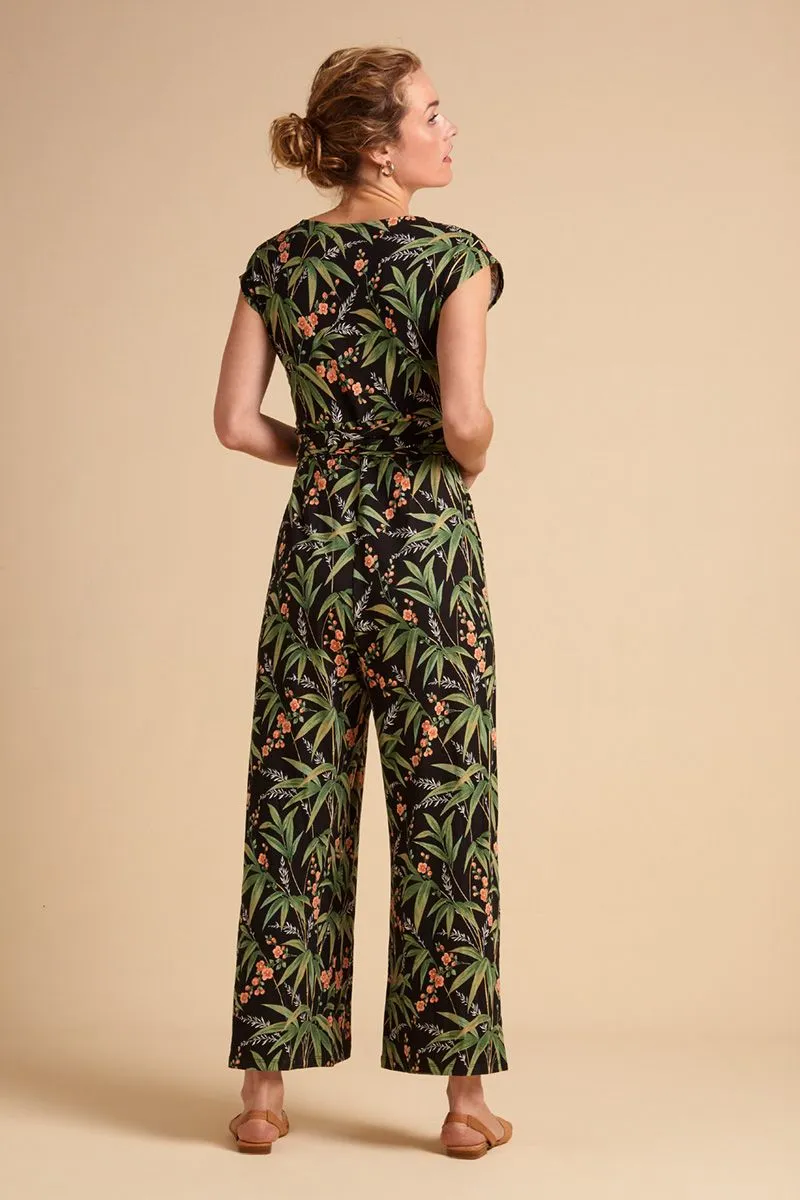 King Louie Lot Cropped Jumpsuit Tahiti Black