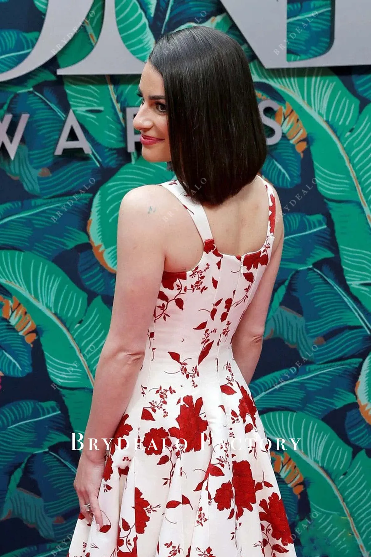 Lea Michele 2023 Tony Awards Printed Dress