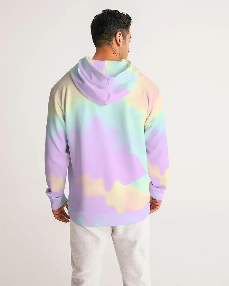 Lilac Mint Tie Dye Men's Hoodie