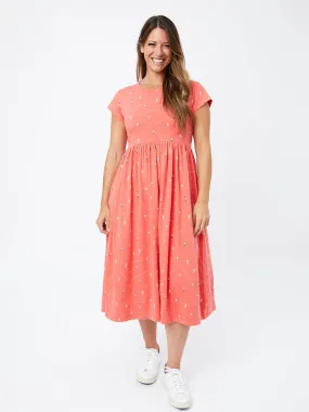 Logan Midi Dress - Badminton Melon